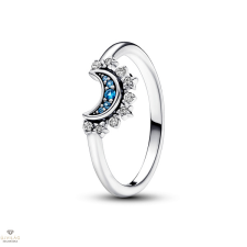 Pandora Égszínkék szikrázó hold gyűrű 58-as méret - 192675C01-58 gyűrű
