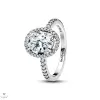 Pandora feltűnő ovális szikrázó glória gyűrű 50-es méret - 193777C01-50