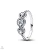 Pandora Hármas szív alakú gyűrű 54-es méret - 194413C01-54