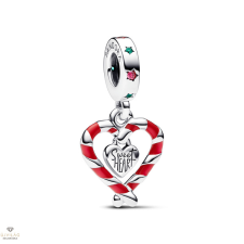 Pandora karácsonyi cukorpálca szív charm - 792822C01 egyéb ékszer