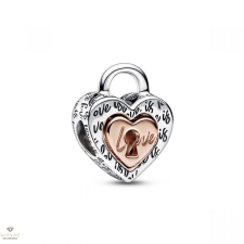 Pandora kéttónusú szív lakat charm - 782505C00 egyéb ékszer