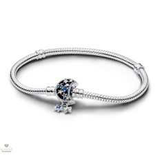 Pandora kígyólánc karkötő holdcsattal, csillagokkal 18 cm-es - 592819C01-18 karkötő