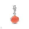 Pandora korallszínű kagyló dupla függő charm - 793821C01