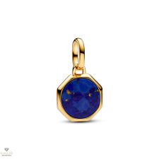 Pandora Me 14k aranyozott kék gravírozható mini medál charm - 763388C01 medál