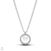 Pandora pavé karikás édesvízi tenyésztett gyöngyös nyaklánc - 393165C01-45