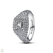 Pandora Pavé négyzetes koktélgyűrű 60-as méret - 193556C01-60 gyűrű