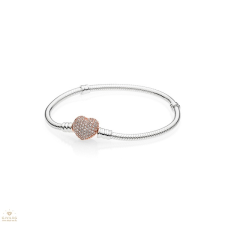 Pandora Rosé szív karkötő 21 cm - 586292CZ-21 karkötő