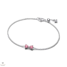 Pandora Rózsaszín Masni karkötő 20 cm - 594234C01-20 karkötő