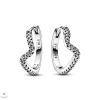 Pandora Szikrázó hullám karika-fülbevaló - 292545C01