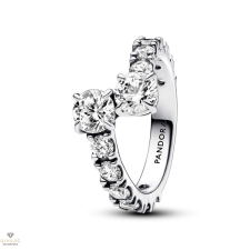 Pandora szikrázó köves gyűrű 50-es méret - 193149C01-50 gyűrű