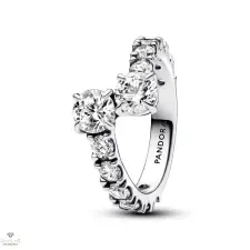 Pandora szikrázó köves gyűrű 50-es méret - 193149C01-50 gyűrű