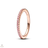 Pandora Szikrázó rózsaszín gyűrű 50-es méret - 182999C01-50