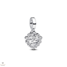 Pandora szikrázó szív dupla függő charm - 793765C01 medál