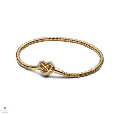 Pandora szikrázó végtelen szív csatt kígyó lánc karkötő 17 cm - 563758C01-17 karkötő