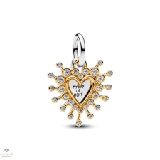 Pandora Szív alakú dupla charm - 764141C01 medál