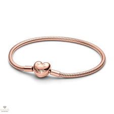 Pandora Szív csatos kígyólánc karkötő 20 cm - 583050C00-20 karkötő