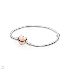 Pandora Szív Rosé karkötő - 580719-19 karkötő