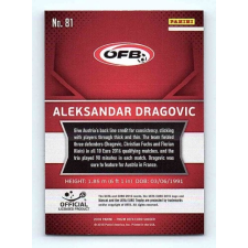 Panini 2016 Panini Panini Uefa Euro Prizm Base #81 Aleksandar Dragovic gyűjthető kártya