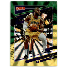 Panini 2020-21 Donruss Holo Green and Yellow Laser #12 LeBron James gyűjthető kártya