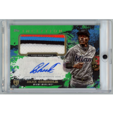 Panini 2021-22 Topps Inception Patch Autographs Green #APCJCH Jazz Chisholm 93/99 gyűjthető kártya