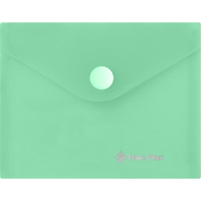 PANTA PLAST Irattartó tasak, A7, PP, patentos, 160 mikron, PANTA PLAST, pasztellzöld irattartó
