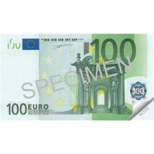 PANTA PLAST Jegyzettömb, 70 lap, 110x61,5 mm, PANTA PLAST "100 Euro" jegyzettömb