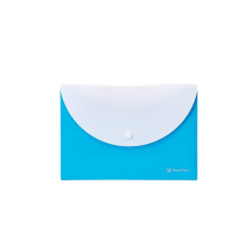 Pantaplast Irattartó tasak, A5, PP, patentos, két zsebes, , neon kék (INP0410008803) (INP0410008803) irattartó