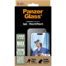 PanzerGlass Aluminum Apple iPhone 16/15 felhelyező kerettel (2849) mobiltelefon kellék