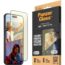 PanzerGlass Apple iPhone 15 Pro Max üvegfólia - AntiBlue, tükröződésmentes + felhelyező keret mobiltelefon kellék