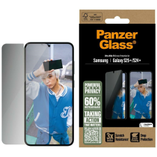 PanzerGlass betekintésvédett edzett üveg kijelzővédő Samsung Galaxy S25 Plus mobiltelefon kellék