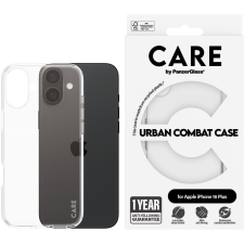 PanzerGlass CARE Apple iPhone 16 Plus Urban Combat átlátszó nem sárguló tok (1355) tok és táska
