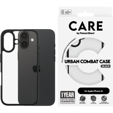PanzerGlass CARE Apple iPhone 16 Urban Combat fekete nem sárguló tok (1361) tok és táska