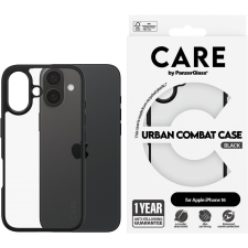 PanzerGlass CARE Apple iPhone 16 Urban Combat fekete nem sárguló tok (1361) tok és táska