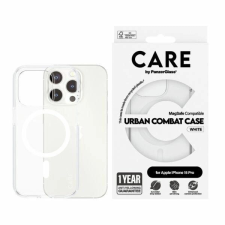 PanzerGlass CARE by PanzerGlass Urban Combat MagSafe tok iPhone 15 Pro - fehér tok és táska