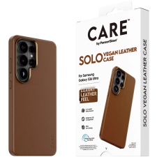 PanzerGlass CARE Samsung Galaxy S26 Ultra SOLO Qi barna vegánbőr tok tok és táska