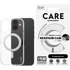 PanzerGlass CARE tok Apple iPhone 16 MagSafe KickStand átlátszó/szürke (1325) tok és táska