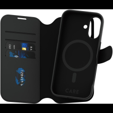 PanzerGlass CARE tok Apple iPhone 16 MagSafe Wallet 2v1 fekete (1329) tok és táska