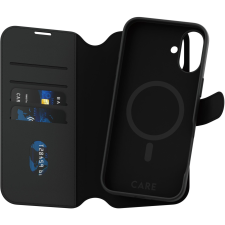 PanzerGlass CARE tok Apple iPhone 16 Plus MagSafe Wallet 2v1 fekete (1331) tok és táska