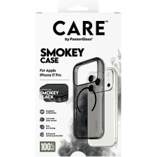 PanzerGlass CARE tok Apple iPhone 17 Pro-hoz, Smokey, füstszínű/fekete, MagSafe tok és táska
