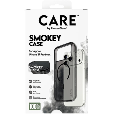 PanzerGlass CARE tok Apple iPhone 17 Pro Max-hoz, Smokey, füstszínű/fekete, MagSafe tok és táska