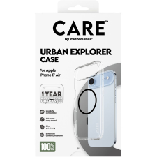 PanzerGlass CARE tok Apple iPhone Air-hez, Urban, átlátszó/fekete, MagSafe (CR24741) tok és táska
