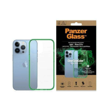 PanzerGlass ClearCase iPhone 13 Pro 6.1" antibakteriális ütésálló sárgászöld tok tok és táska