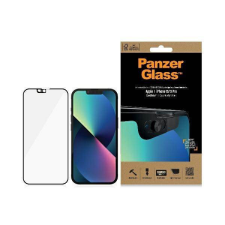 PanzerGlass E2E Microfracture iPhone 13 /13 Pro 6,1&quot; CamSlider tokbarát antibakteriális fekete képernyővédő fólia mobiltelefon kellék