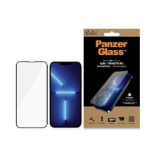 PanzerGlass E2E Microfracture iPhone 13 Pro Max 6,7&quot; tokbarát antibakteriális fekete képernyővédő fólia mobiltelefon kellék