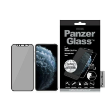 PanzerGlass E2E Super+ edzett üveg fekete szegéllyel iPhone X/XS/11 Pro tok és táska
