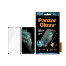 PanzerGlass E2E Super+ iPhone XS Max /11 Pro Max tokbarát antibakteriális fekete képernyővédő fólia mobiltelefon kellék