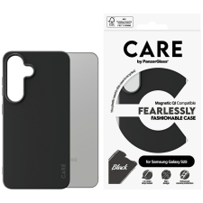 PanzerGlass Fashion QI MagSafe-kompatibilis tok Samsung Galaxy S25 - fekete tok és táska