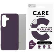 PanzerGlass Fashion QI MagSafe-kompatibilis tok Samsung Galaxy S25 - lila tok és táska