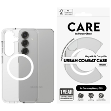 PanzerGlass Flagship Urban Combat White QI MagSafe-kompatibilis tok Samsung Galaxy S25 - átlátszó tok és táska