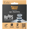 PanzerGlass HoOps Apple iPhone 15/15 Plus kamera védő gyűrű - kék alumínium (1190)
